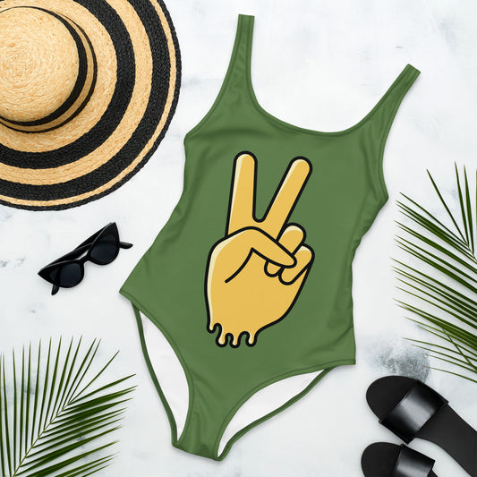 One "Peace" Swimsuit