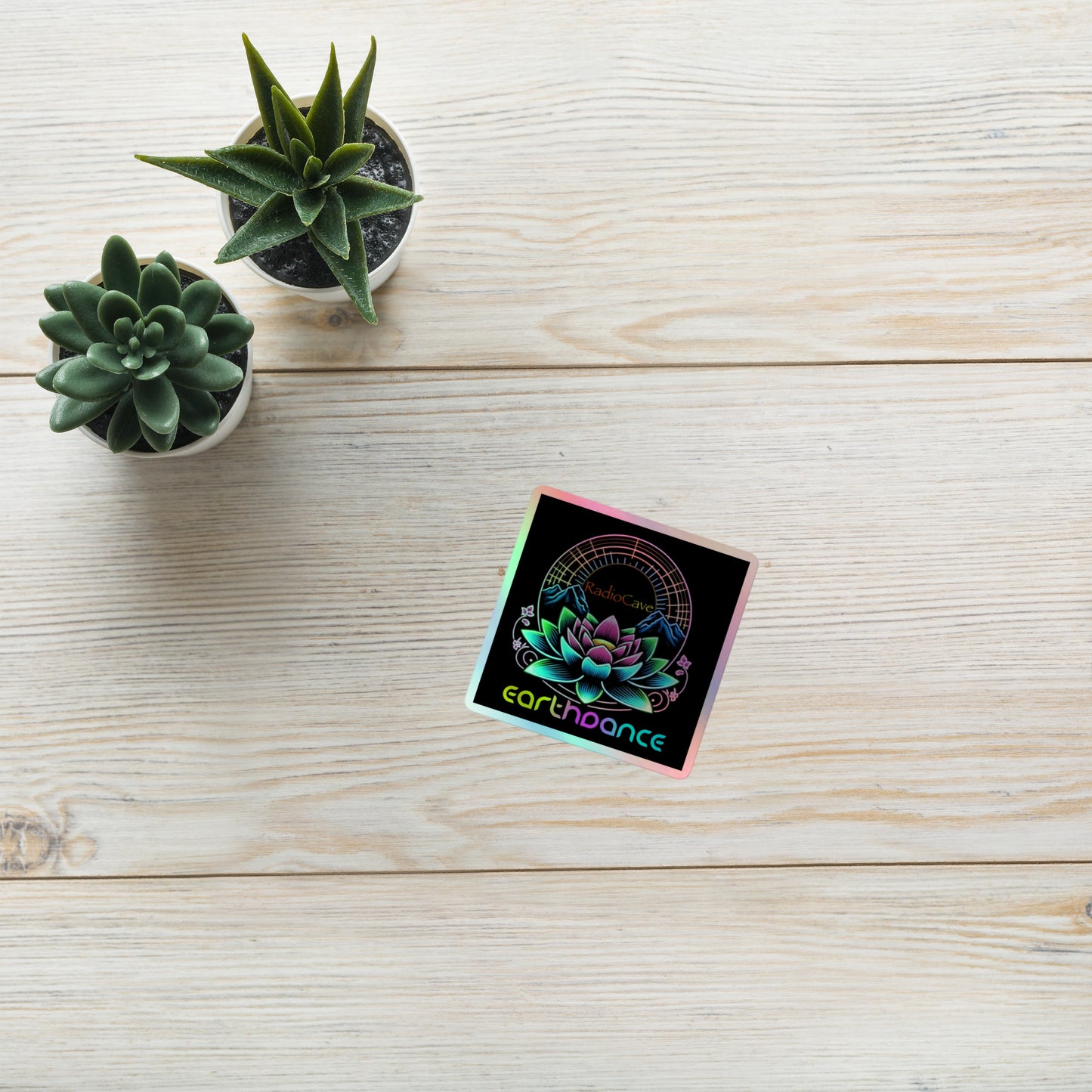 Earthdance RadioCave Holographic Stickers
