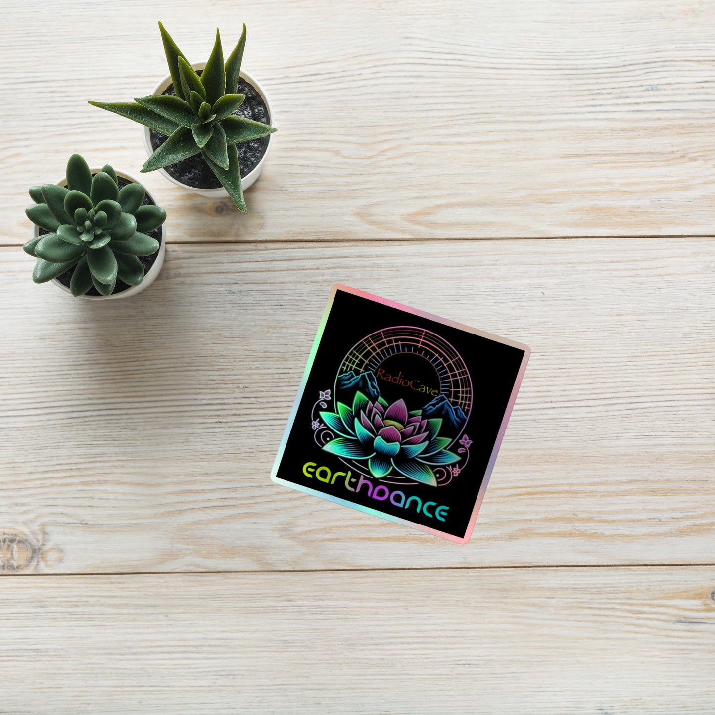 Earthdance RadioCave Holographic Stickers