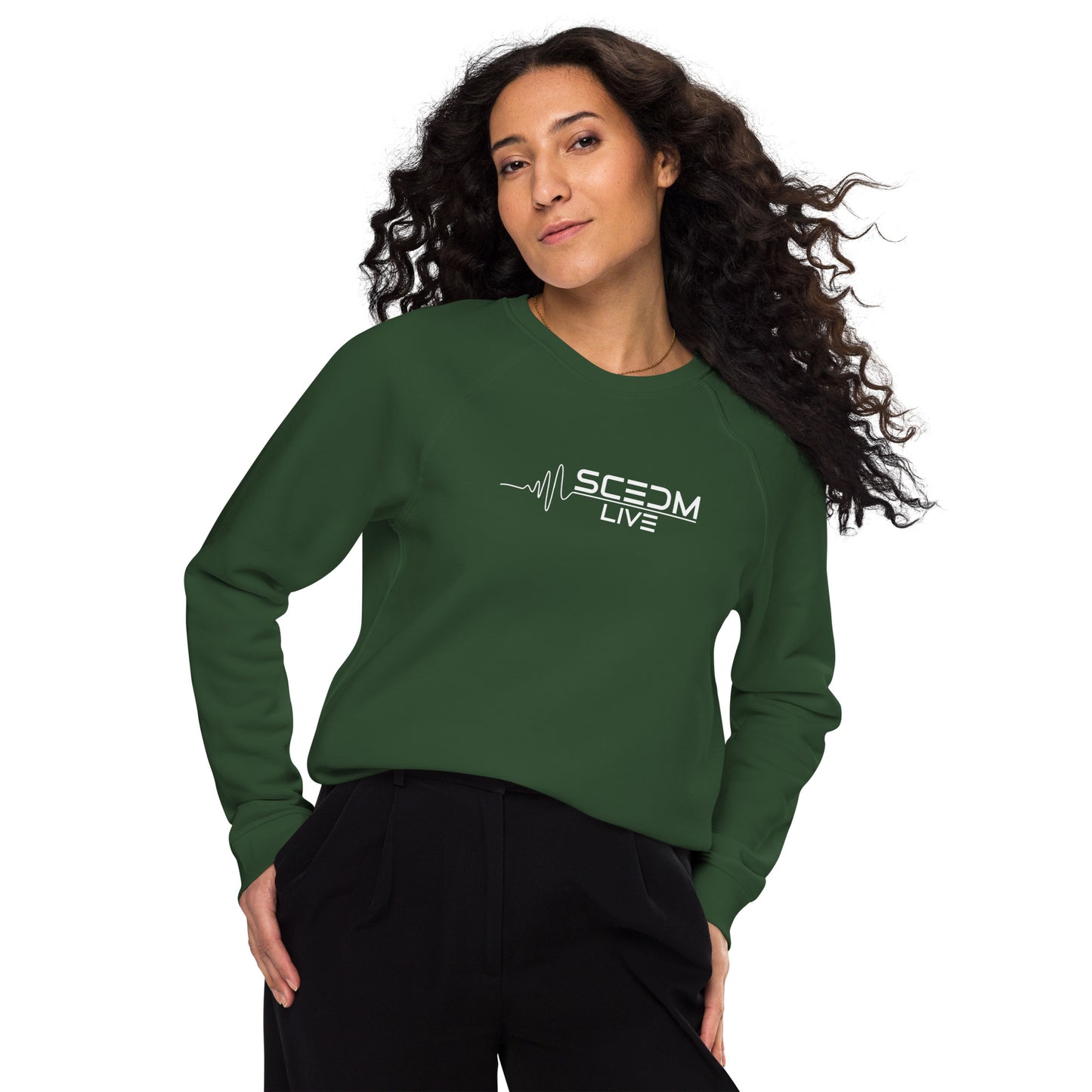 SCEDM Unisex Organic Raglan Sweatshirt