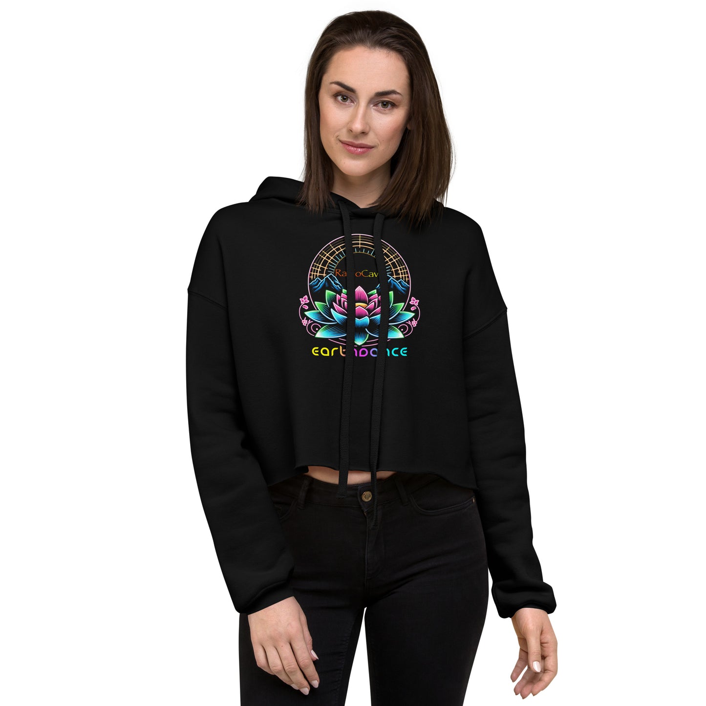 Earthdance RadioCave Crop Hoodie