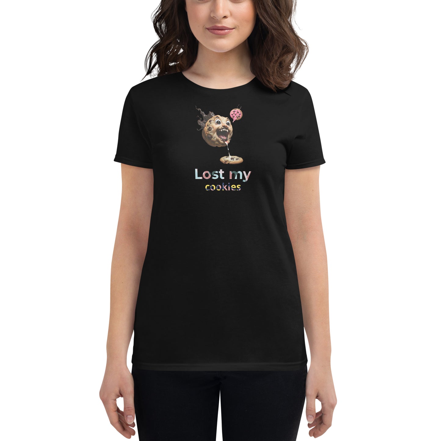 "Lost my cookies" - women's short sleeve t-shirt