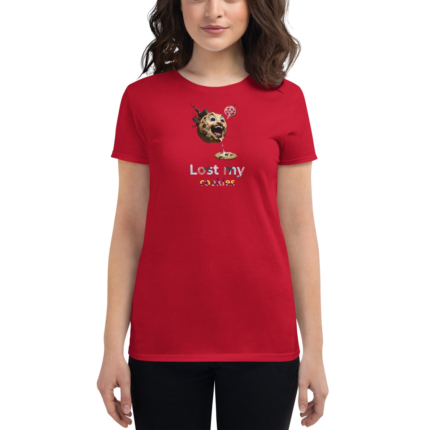 "Lost my cookies" - women's short sleeve t-shirt