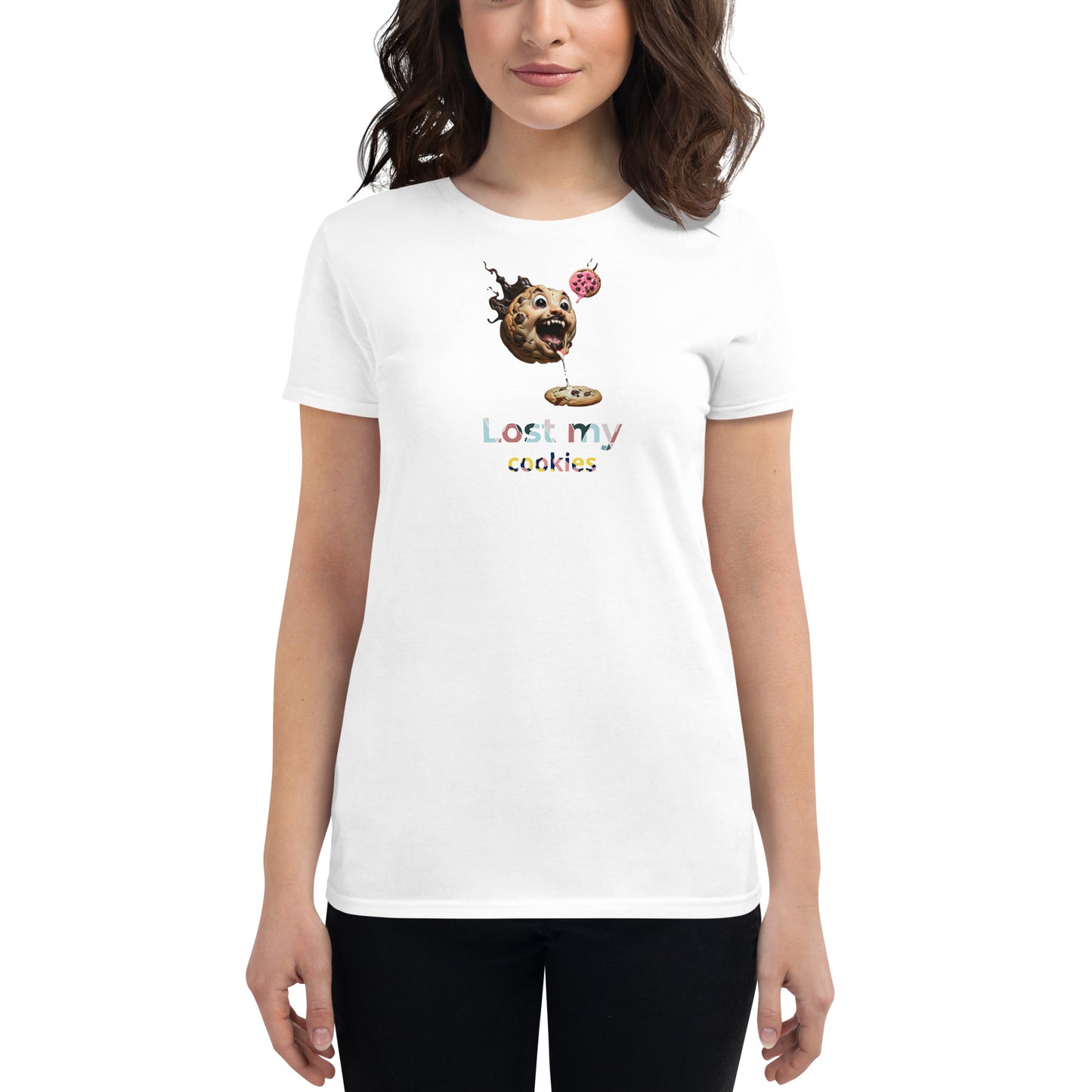 "Lost my cookies" - women's short sleeve t-shirt