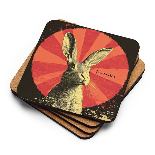 "Paws" for Peace Cork-back coaster