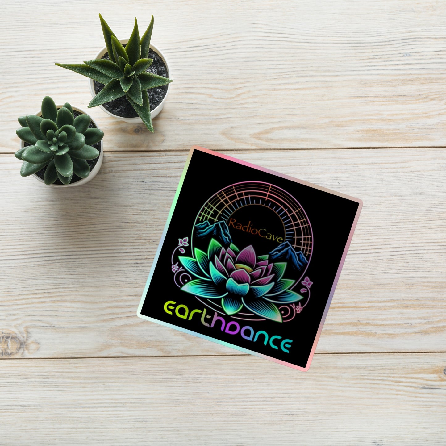 Earthdance RadioCave Holographic Stickers