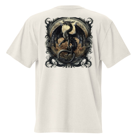 Dueling Dragons Experience Oversized faded t-shirt - Back - Design 5