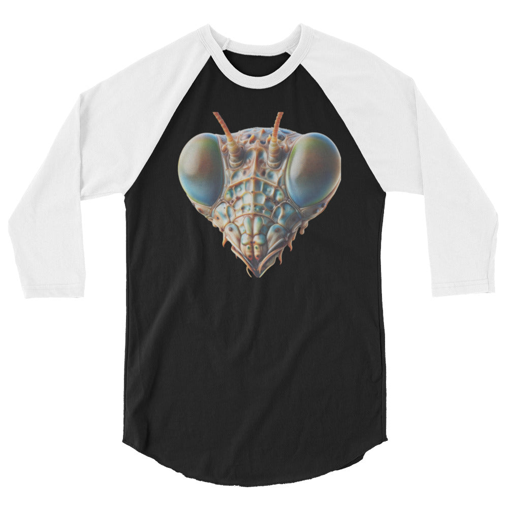 Dueling Dragons 3/4 sleeve raglan shirt - Front - Design 1