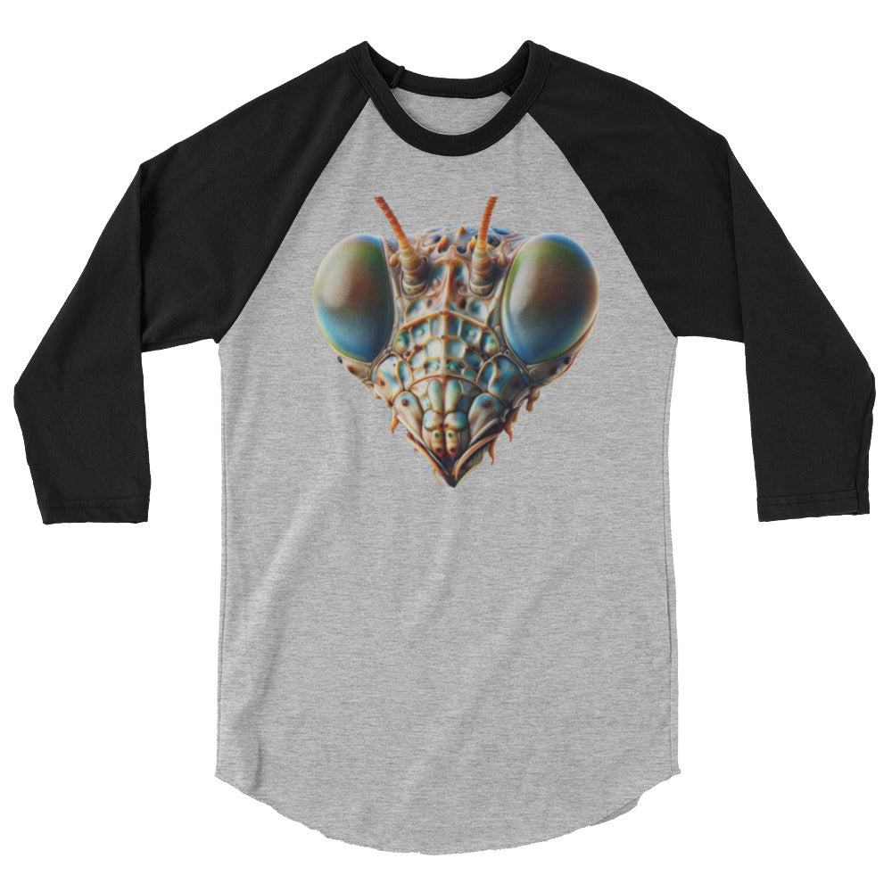 Dueling Dragons 3/4 sleeve raglan shirt - Front - Design 1