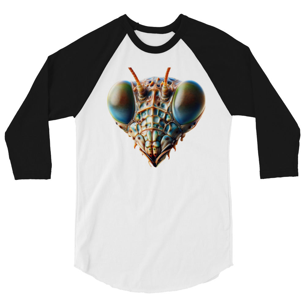 Dueling Dragons 3/4 sleeve raglan shirt - Front - Design 1