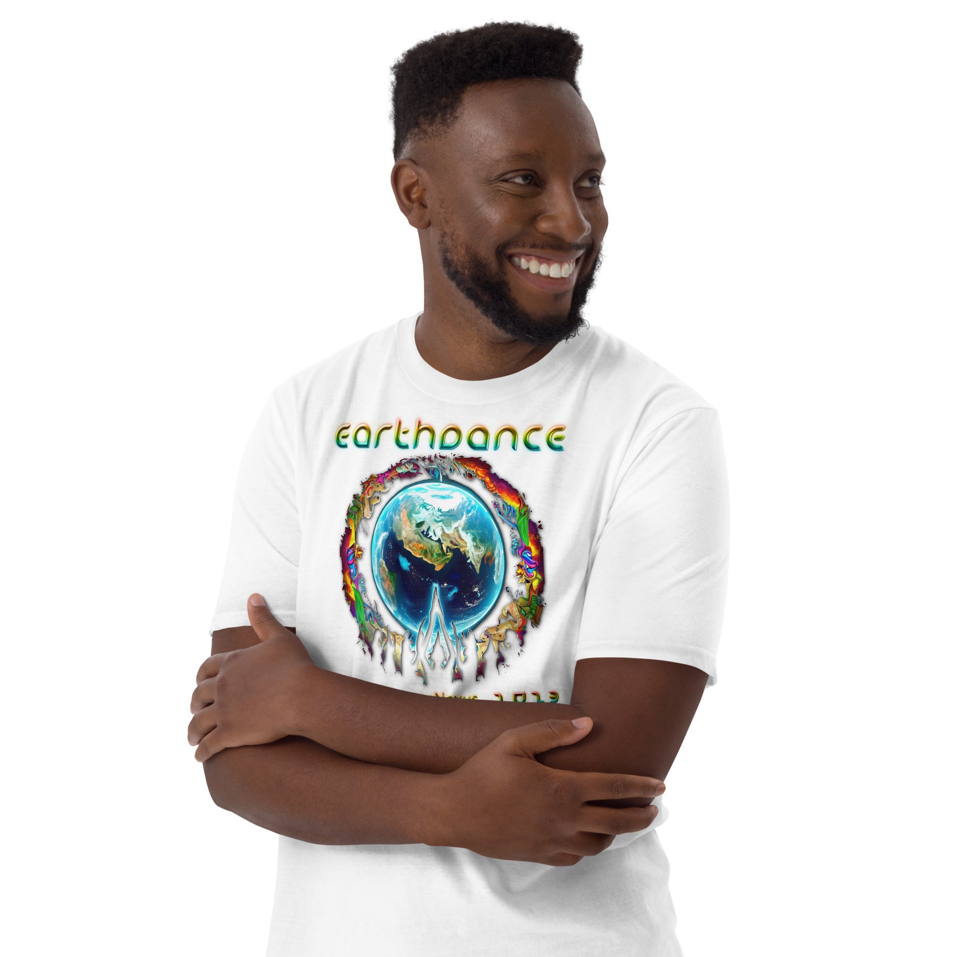 Earthdance 2023 - John Markadakis v1 - Limited Edition - Short-Sleeve Unisex T-Shirt - The Foundation of Families