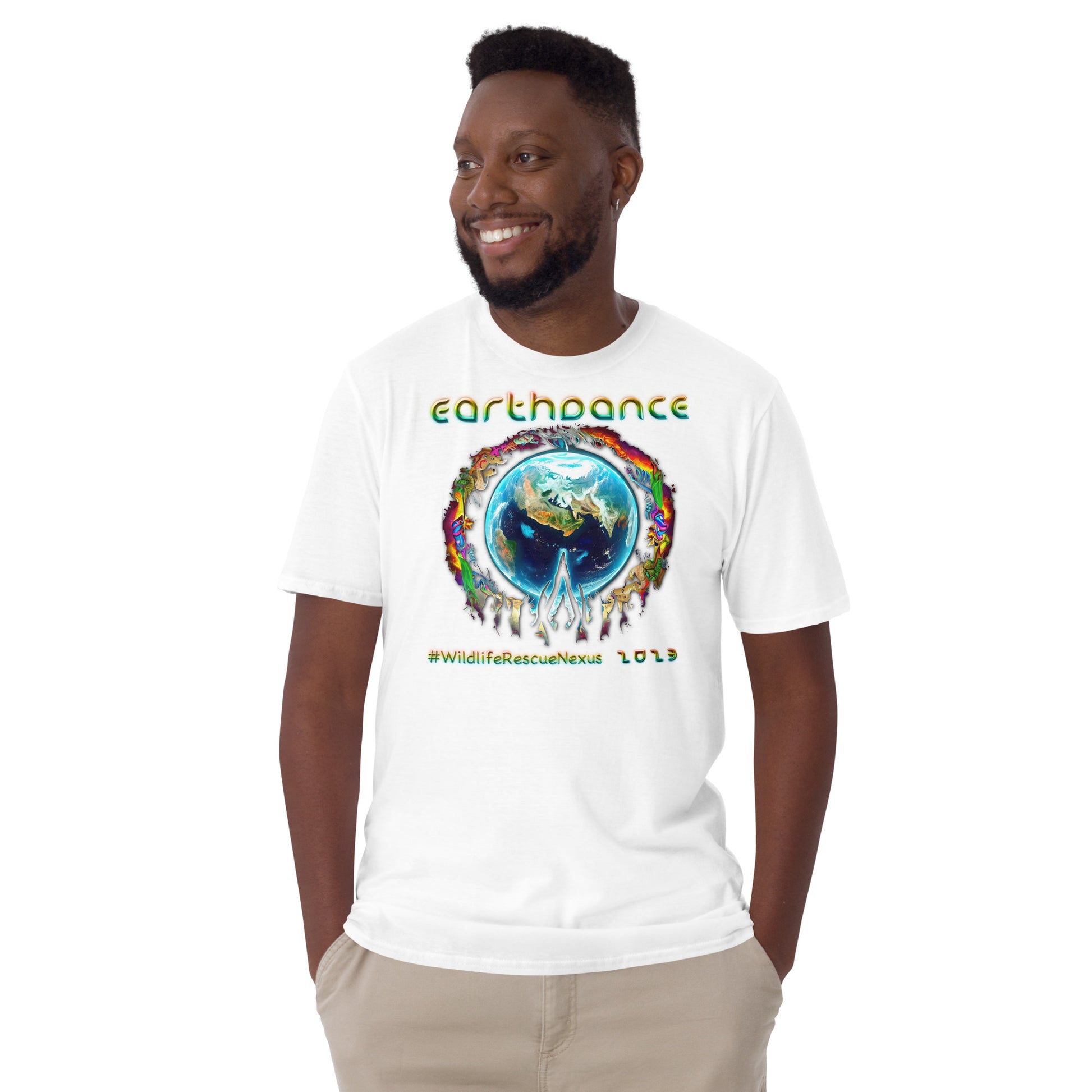 Earthdance 2023 - John Markadakis v1 - Limited Edition - Short-Sleeve Unisex T-Shirt - The Foundation of Families