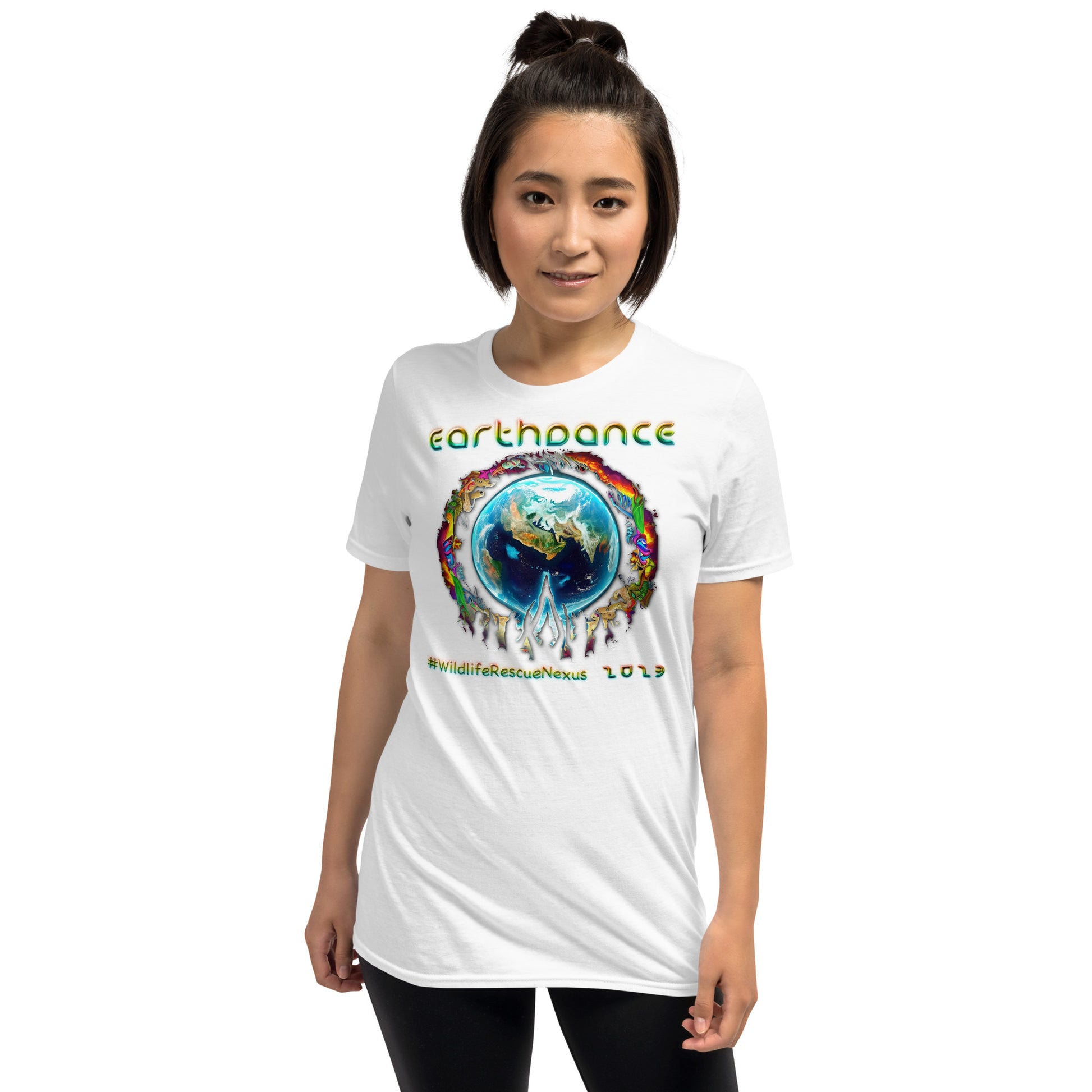 Earthdance 2023 - AuraShine v1 - Limited Edition - Short-Sleeve Unisex T-Shirt - The Foundation of Families