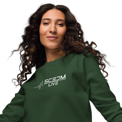 SCEDM Unisex Organic Raglan Sweatshirt