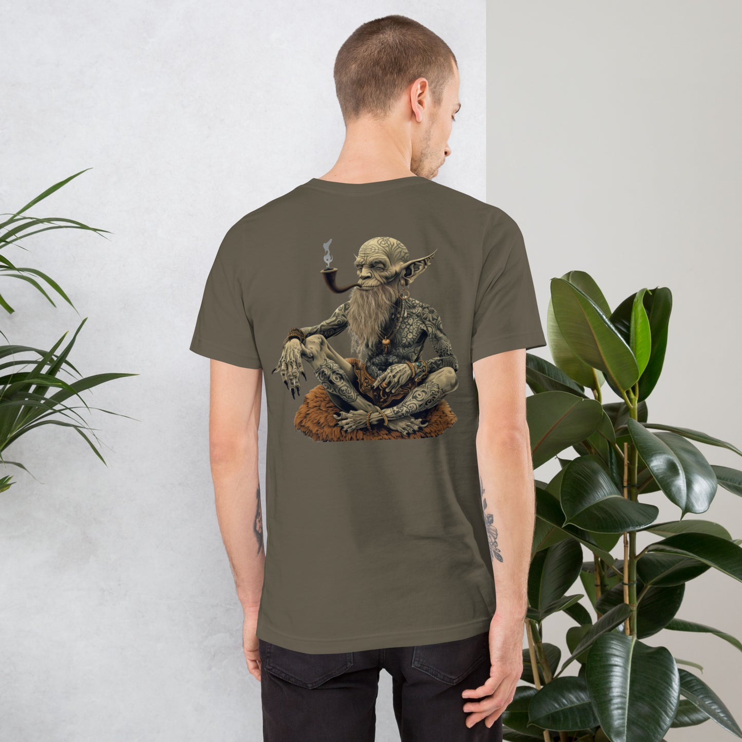 Misty Meadows - Smokin Troll T-shirt v6 - Print on Back