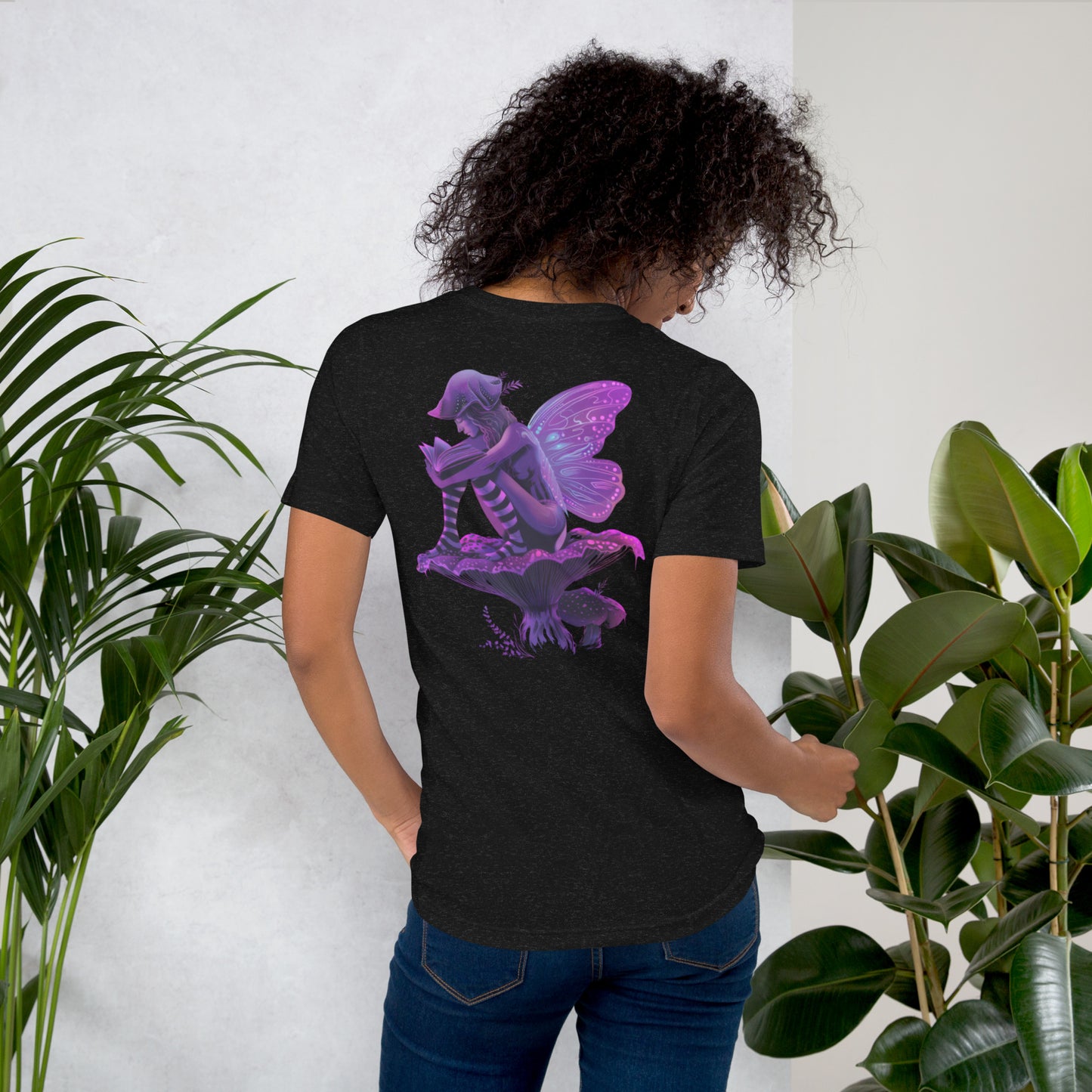 Misty Meadows - Reading Fairy T-shirt v2 - Print on Back