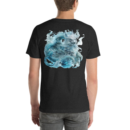 Dueling Dragons Unisex t-shirt - Back - Design 24