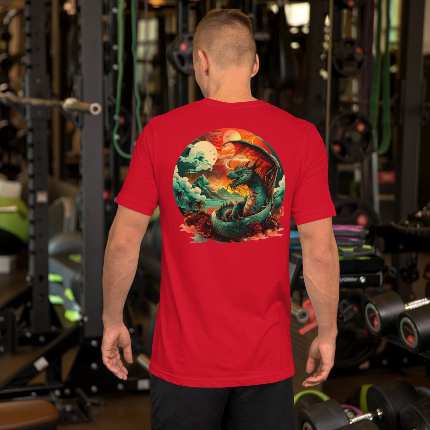 Dueling Dragons Experience Unisex t-shirt - Back - Design 14