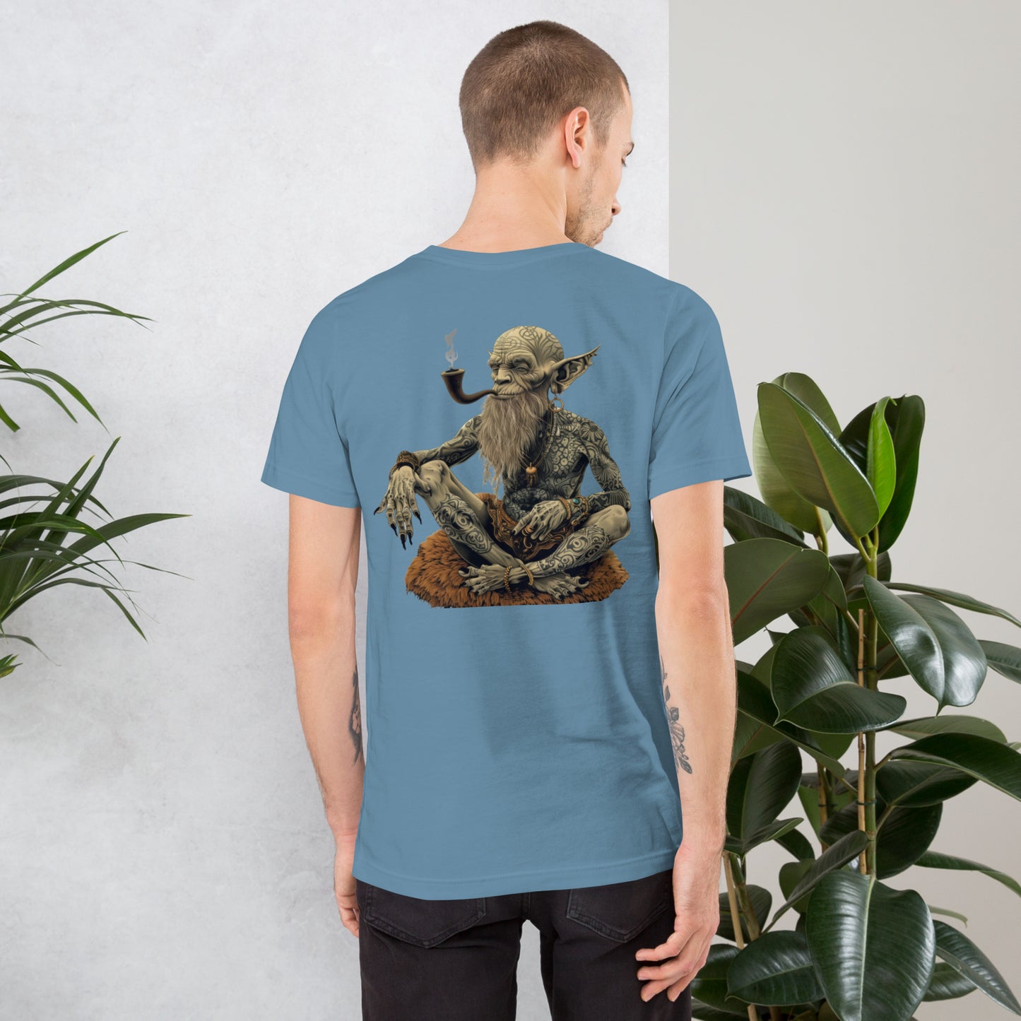 Misty Meadows - Smokin Troll T-shirt v6 - Print on Back