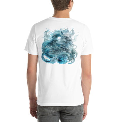 Dueling Dragons Unisex t-shirt - Back - Design 24