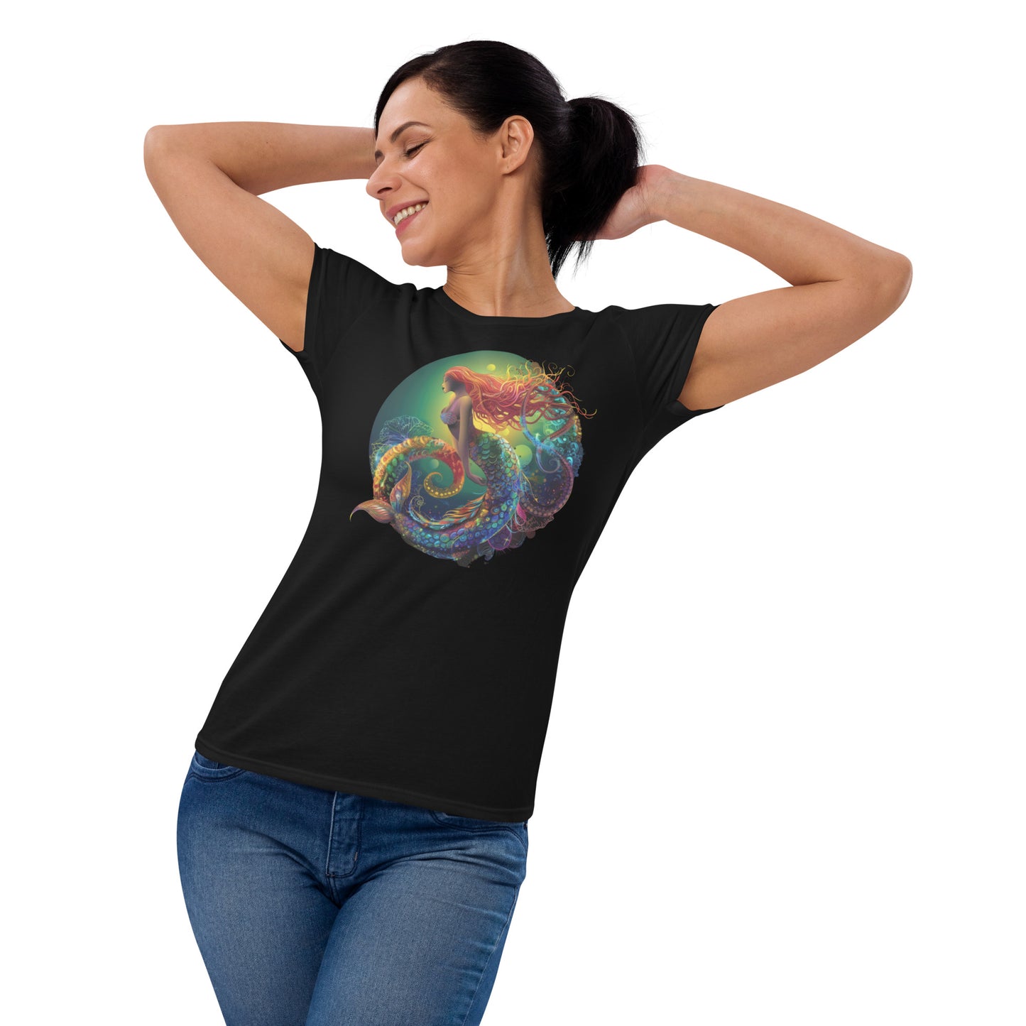 Misty Meadows Inspired Women's short sleeve t-shirt v5 - Print on Front