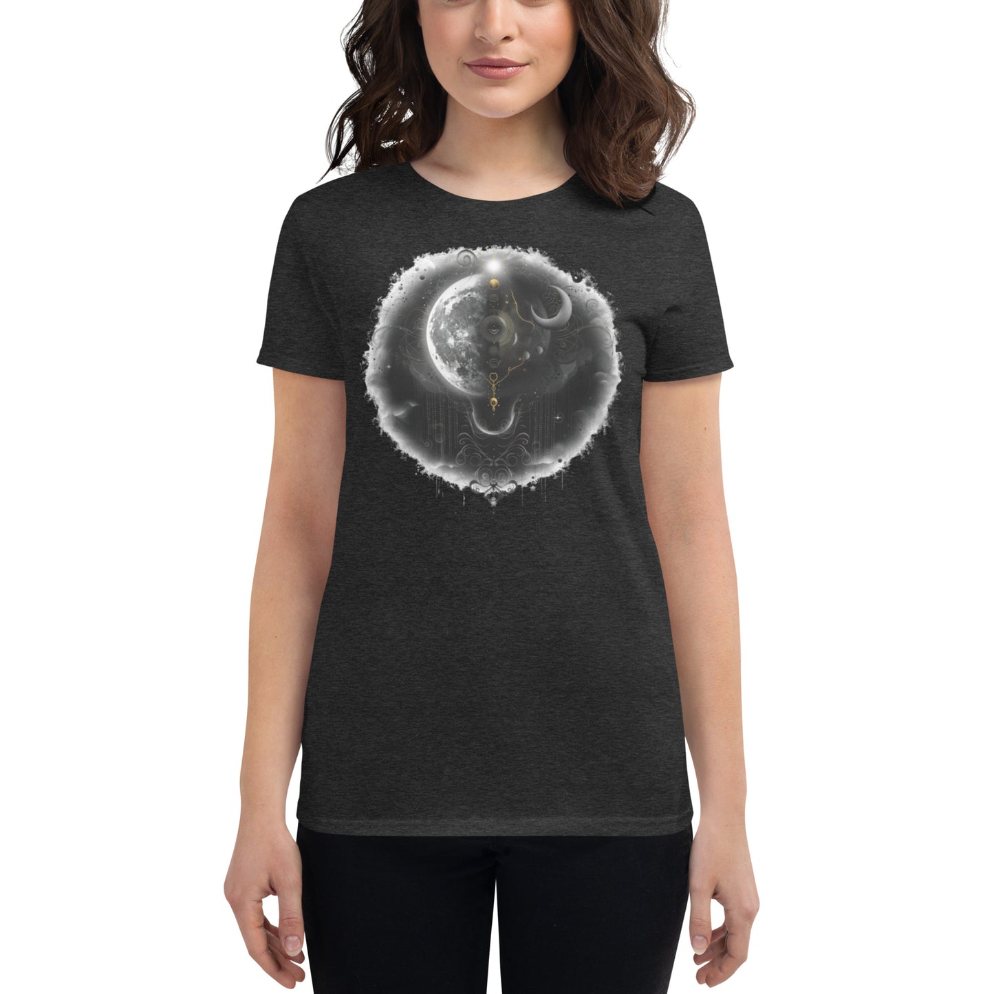 Misty Meadows Inspired Women's short sleeve t-shirt v8 - Print on Front