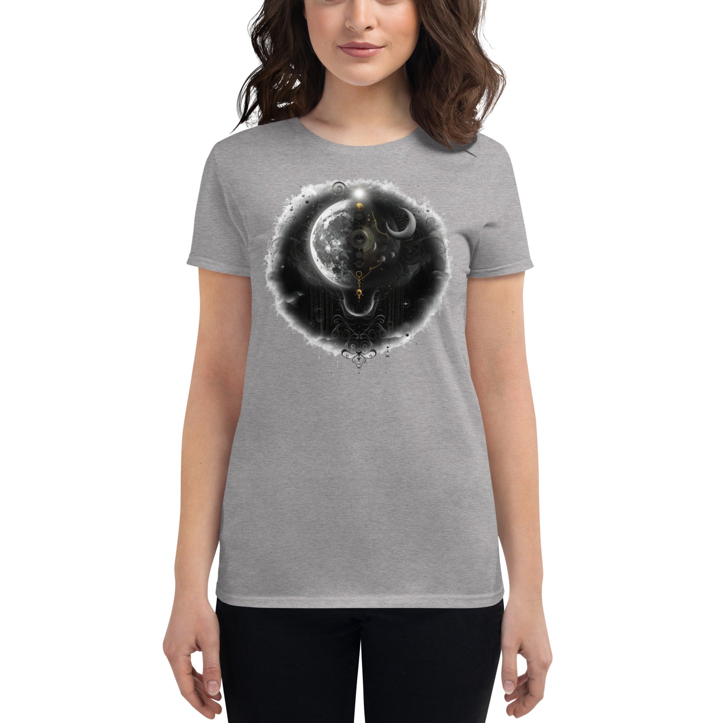 Misty Meadows Inspired Women's short sleeve t-shirt v8 - Print on Front