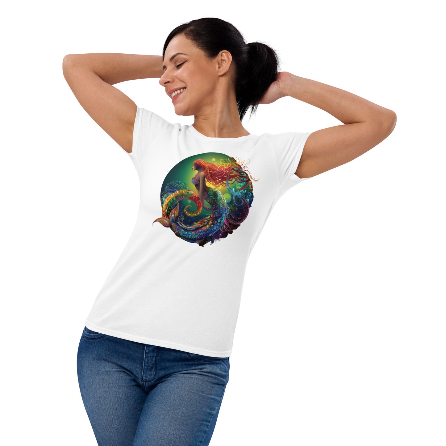 Misty Meadows Inspired Women's short sleeve t-shirt v5 - Print on Front