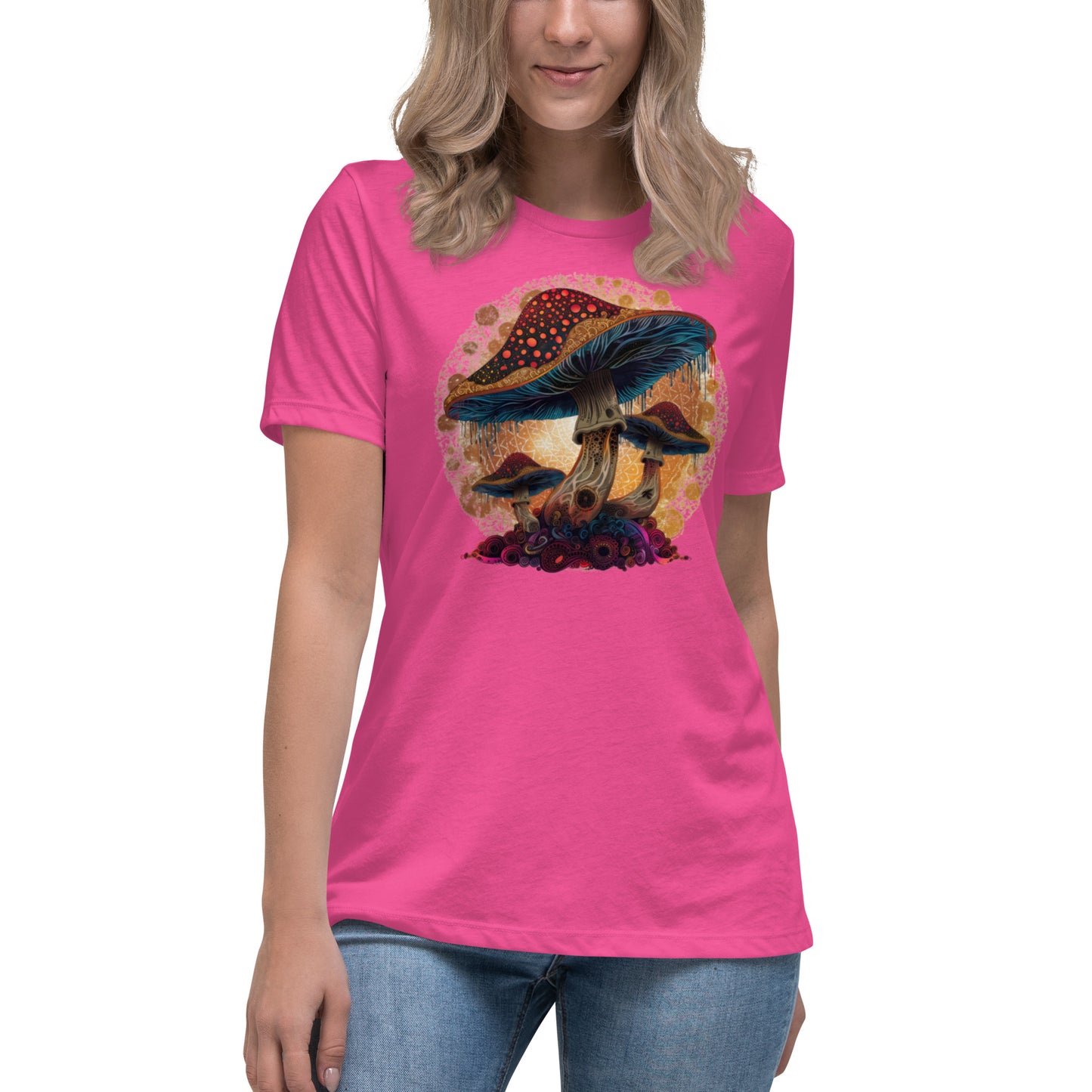 Misty Meadows Inspired Women's Relaxed T-Shirt v4 - Print on Front