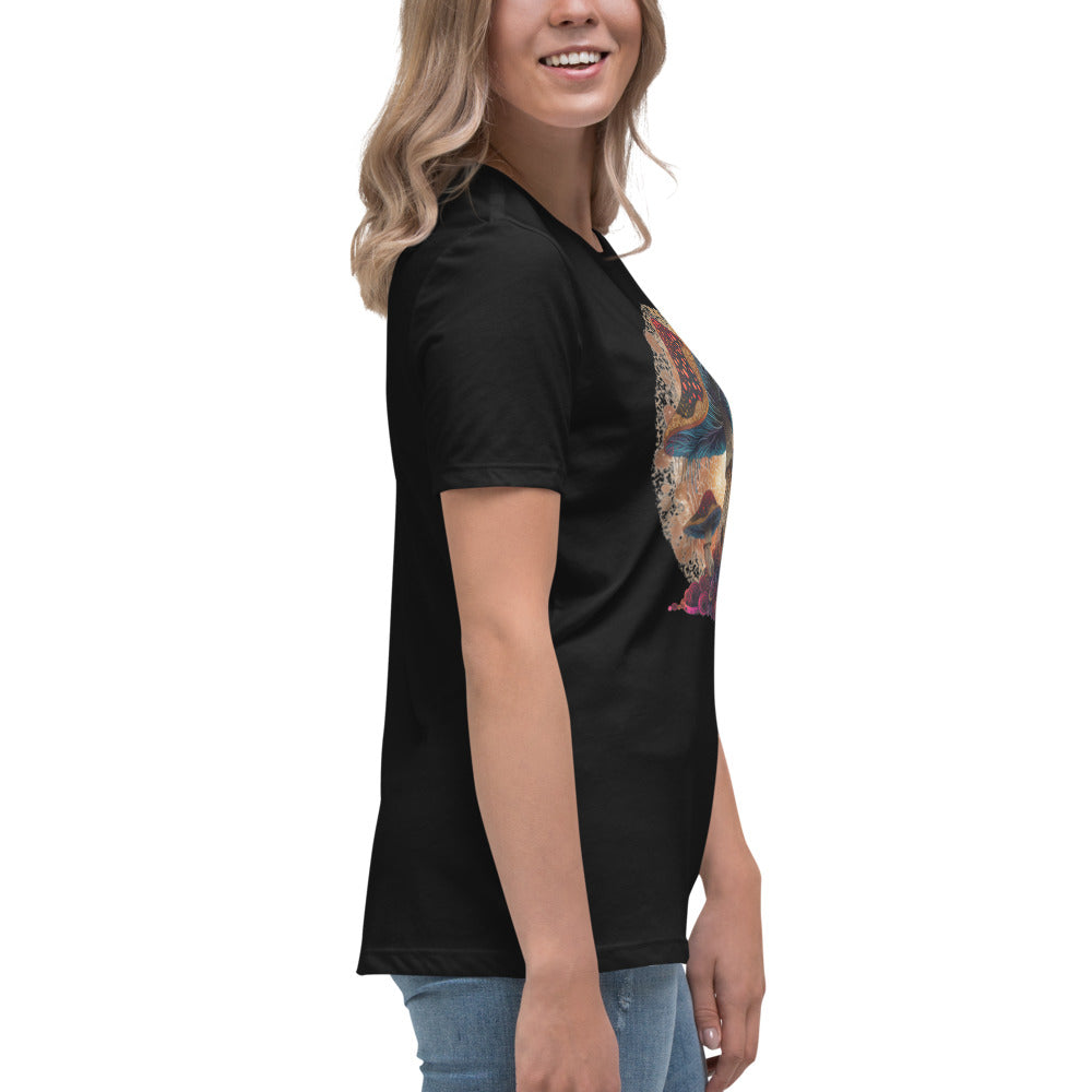 Misty Meadows Inspired Women's Relaxed T-Shirt v4 - Print on Front