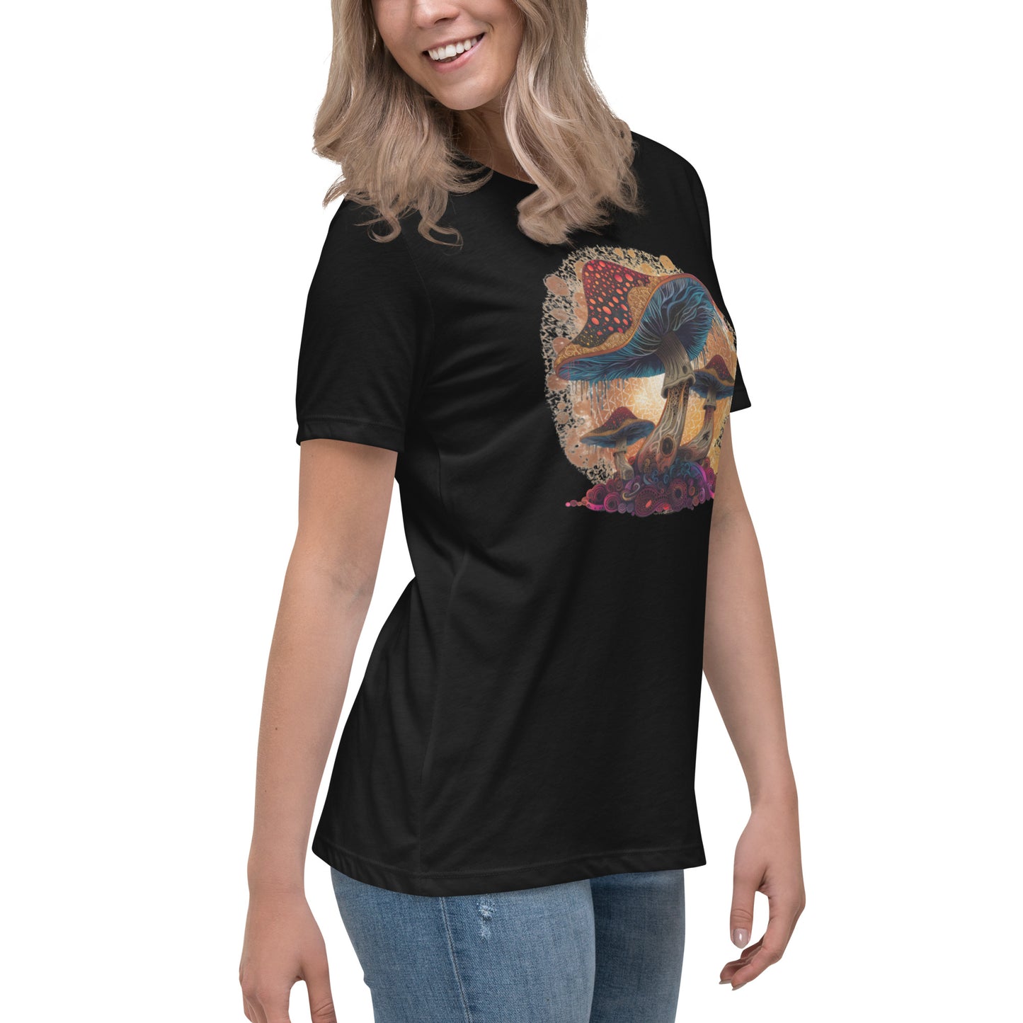 Misty Meadows Inspired Women's Relaxed T-Shirt v4 - Print on Front