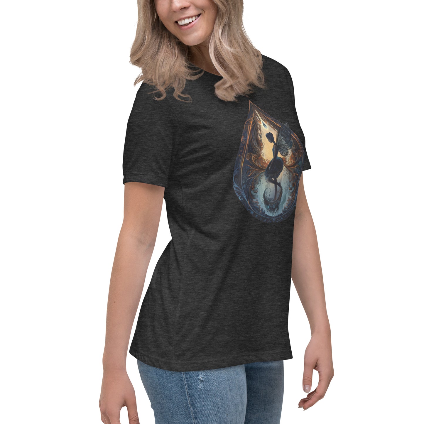 Misty Meadows Inspired Women's Relaxed T-Shirt v1 - Print on Front