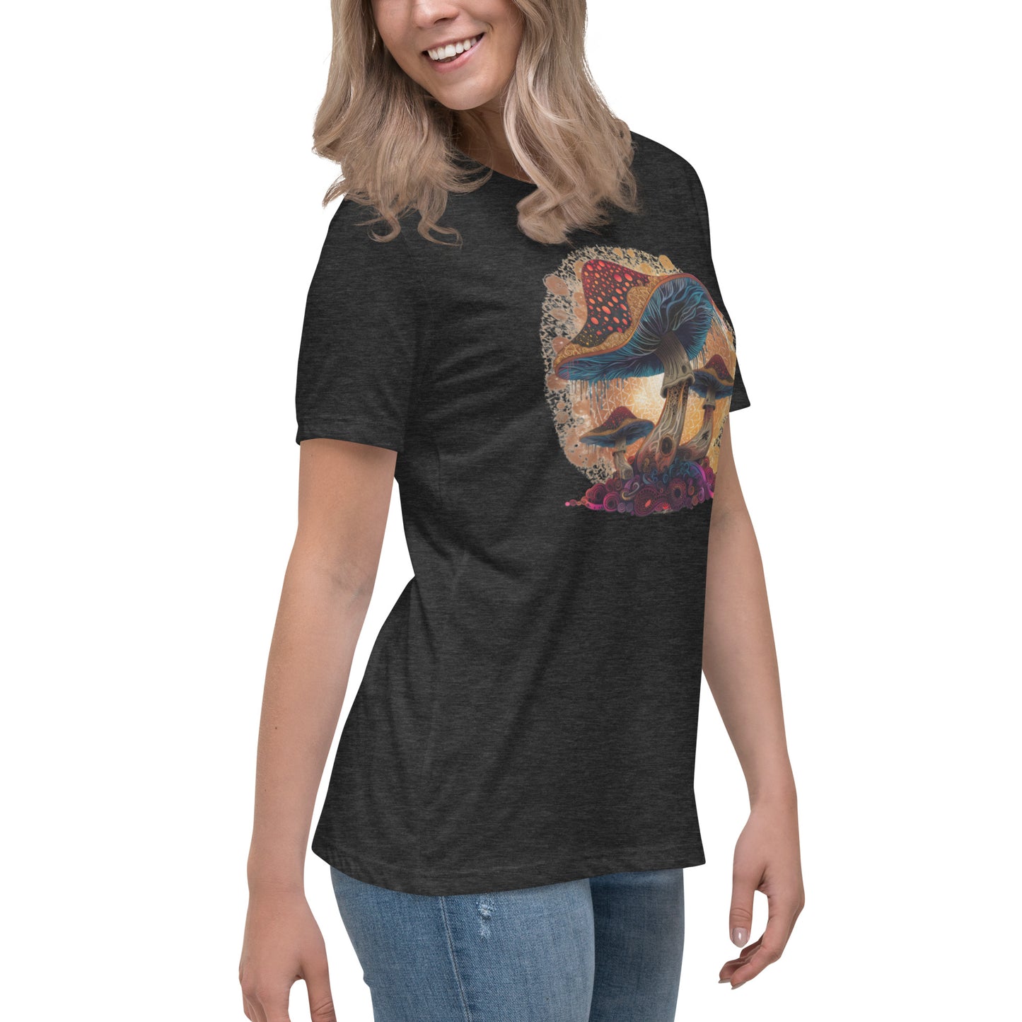 Misty Meadows Inspired Women's Relaxed T-Shirt v4 - Print on Front