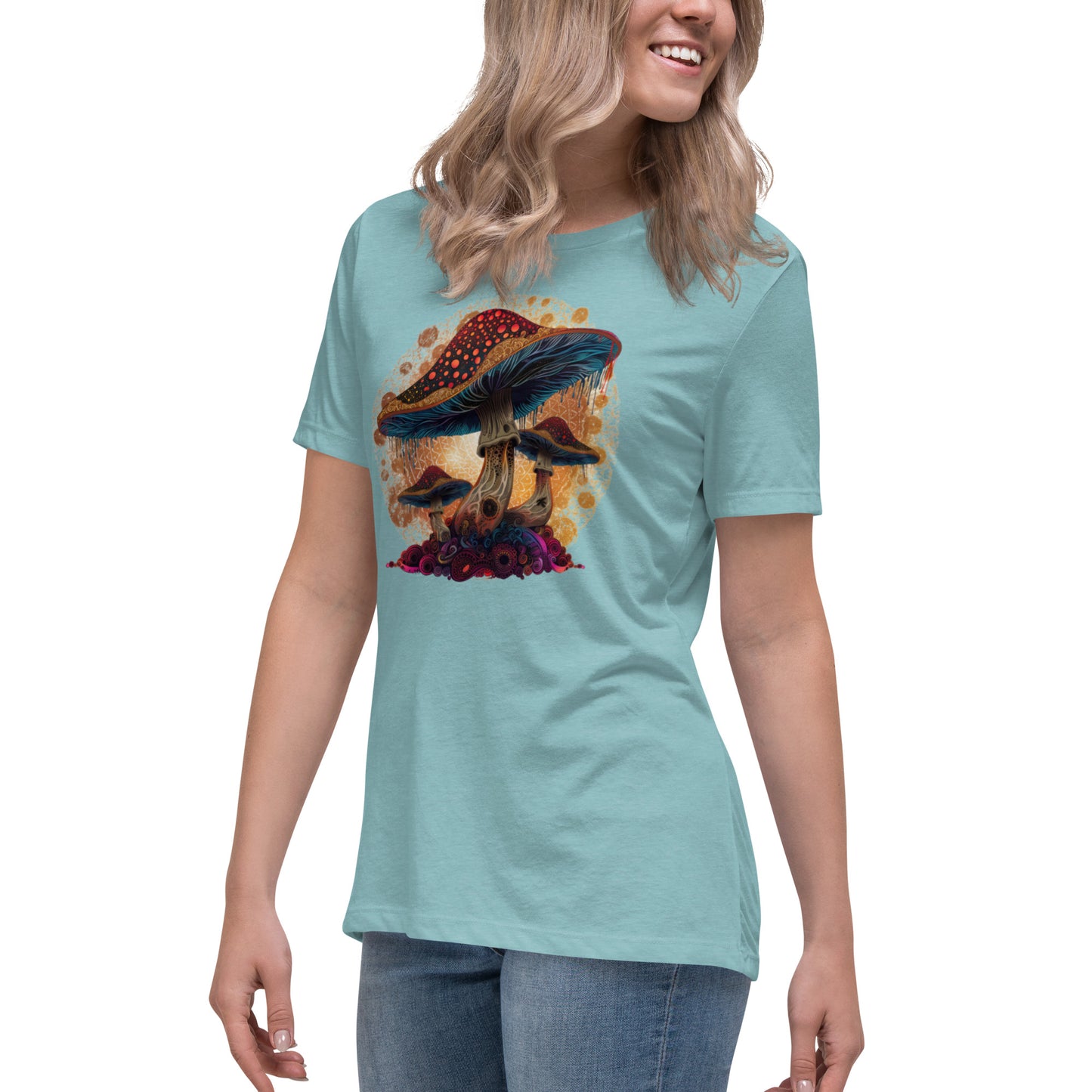 Misty Meadows Inspired Women's Relaxed T-Shirt v4 - Print on Front