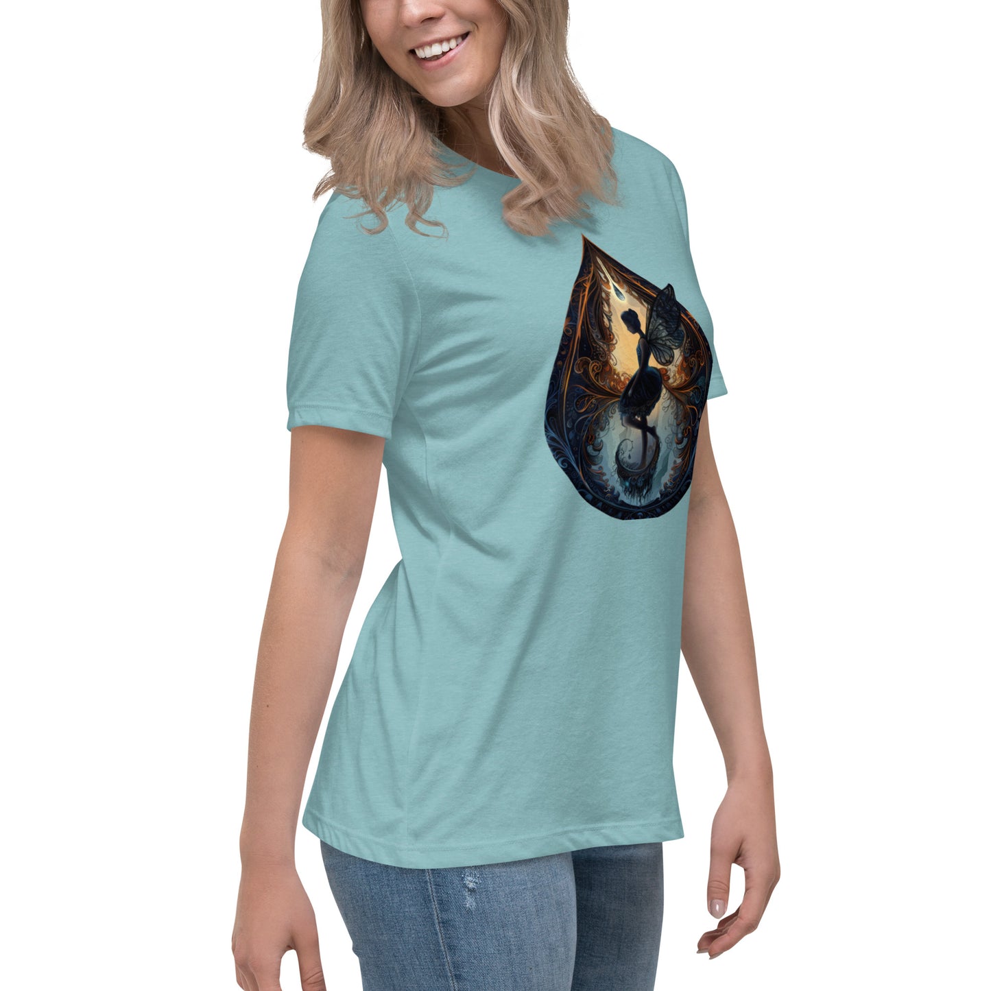 Misty Meadows Inspired Women's Relaxed T-Shirt v1 - Print on Front