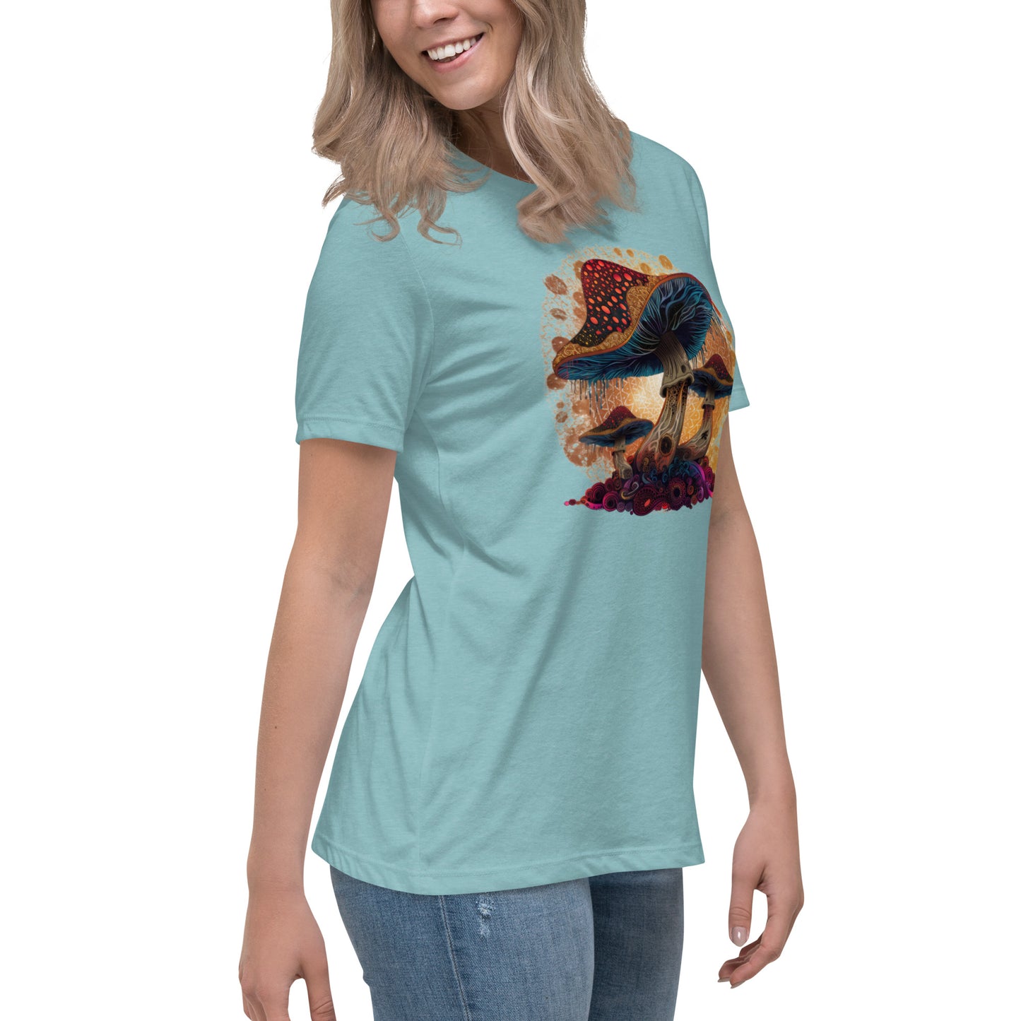 Misty Meadows Inspired Women's Relaxed T-Shirt v4 - Print on Front