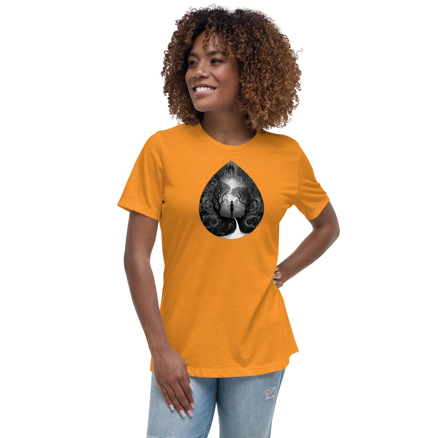 Misty Meadows Inspired Women's Relaxed T-Shirt - Front - Design 22