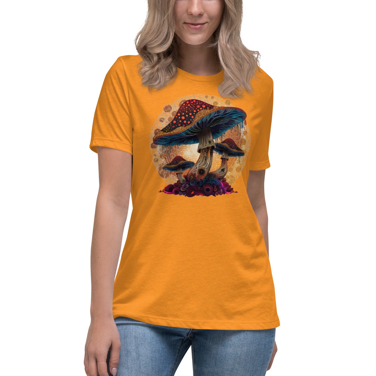 Misty Meadows Inspired Women's Relaxed T-Shirt v4 - Print on Front