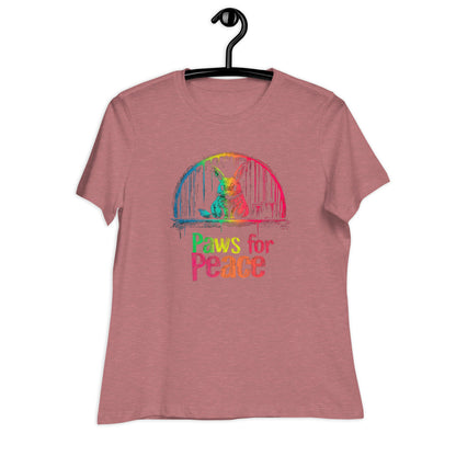 "Paws" for Peace Women's Relaxed T-Shirt