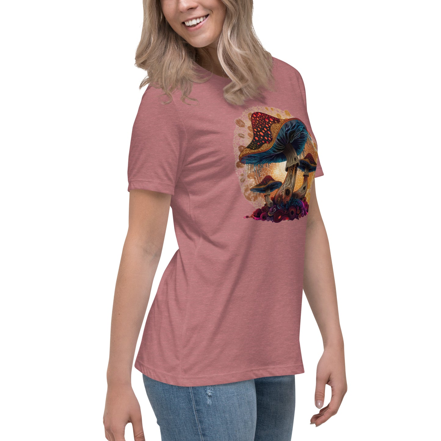 Misty Meadows Inspired Women's Relaxed T-Shirt v4 - Print on Front