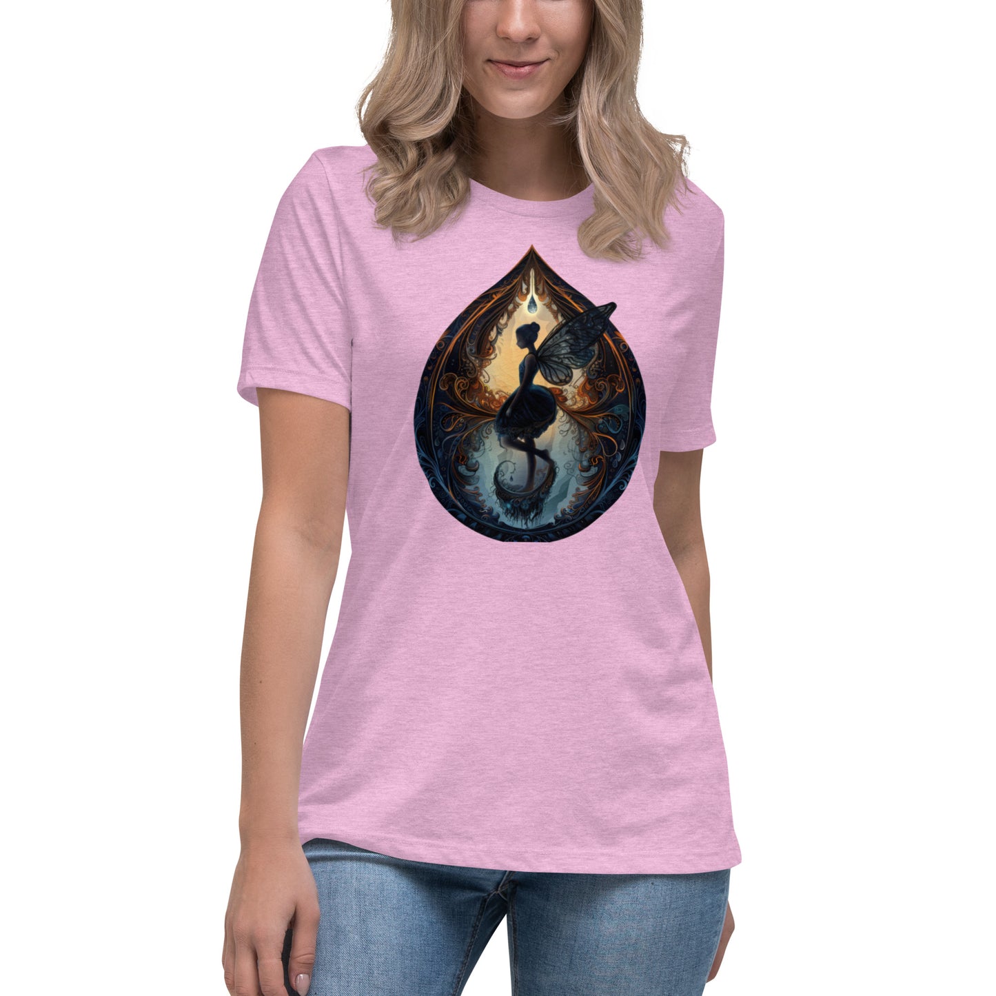 Misty Meadows Inspired Women's Relaxed T-Shirt v1 - Print on Front