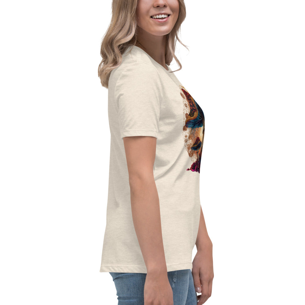 Misty Meadows Inspired Women's Relaxed T-Shirt v4 - Print on Front