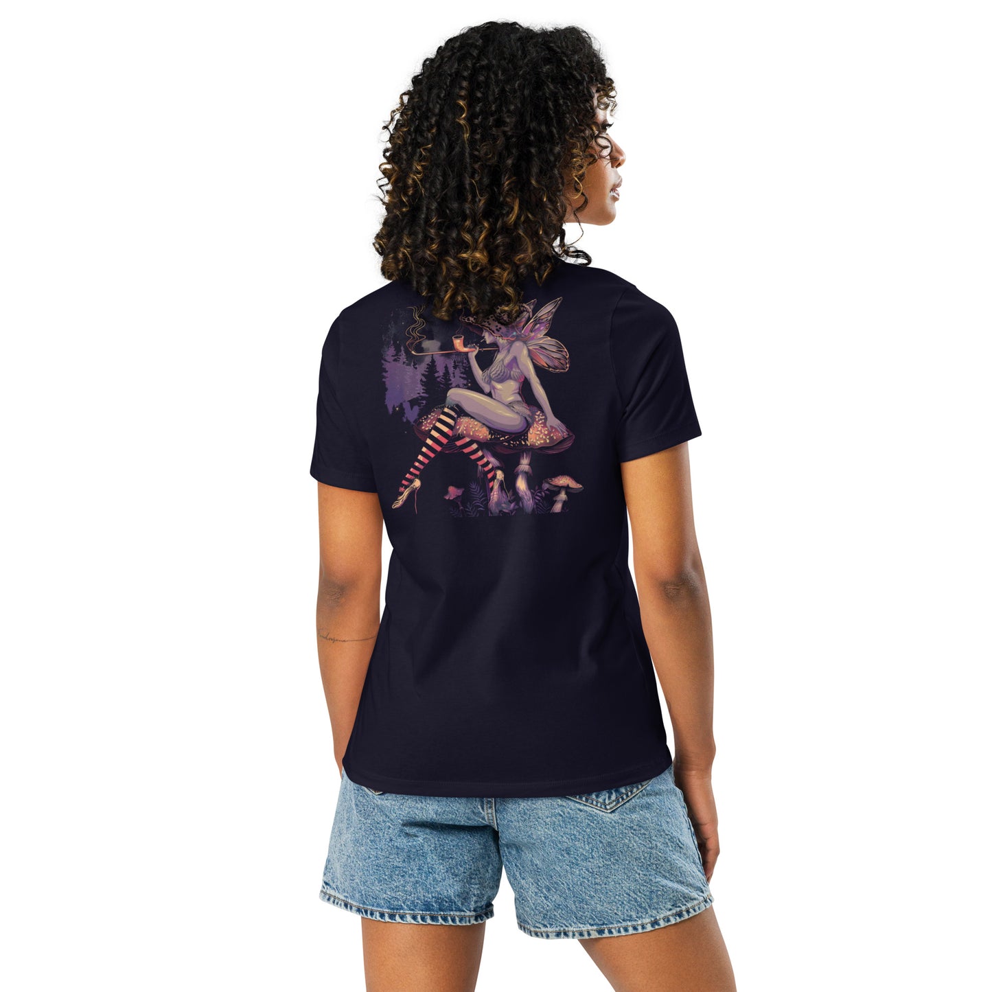 Misty Meadows - Smokin Fairy T-shirt v1 - Print on Back