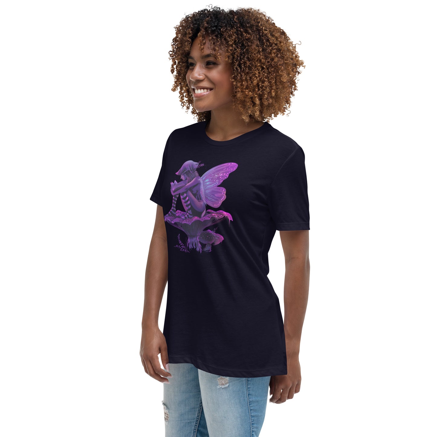 Misty Meadows - Reading Fairy T-shirt v5 - Print on Front