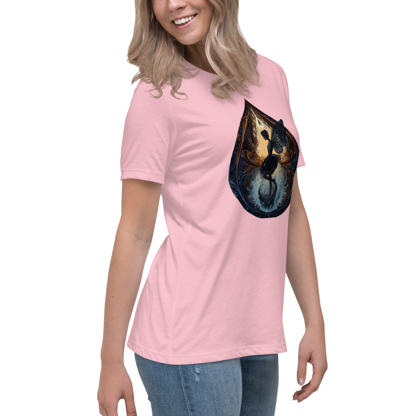 Misty Meadows Inspired Women's Relaxed T-Shirt v1 - Print on Front