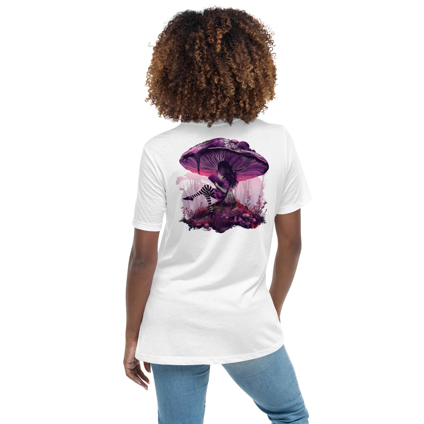 Misty Meadows - Reading Fairy T-shirt v4 - Print on Back