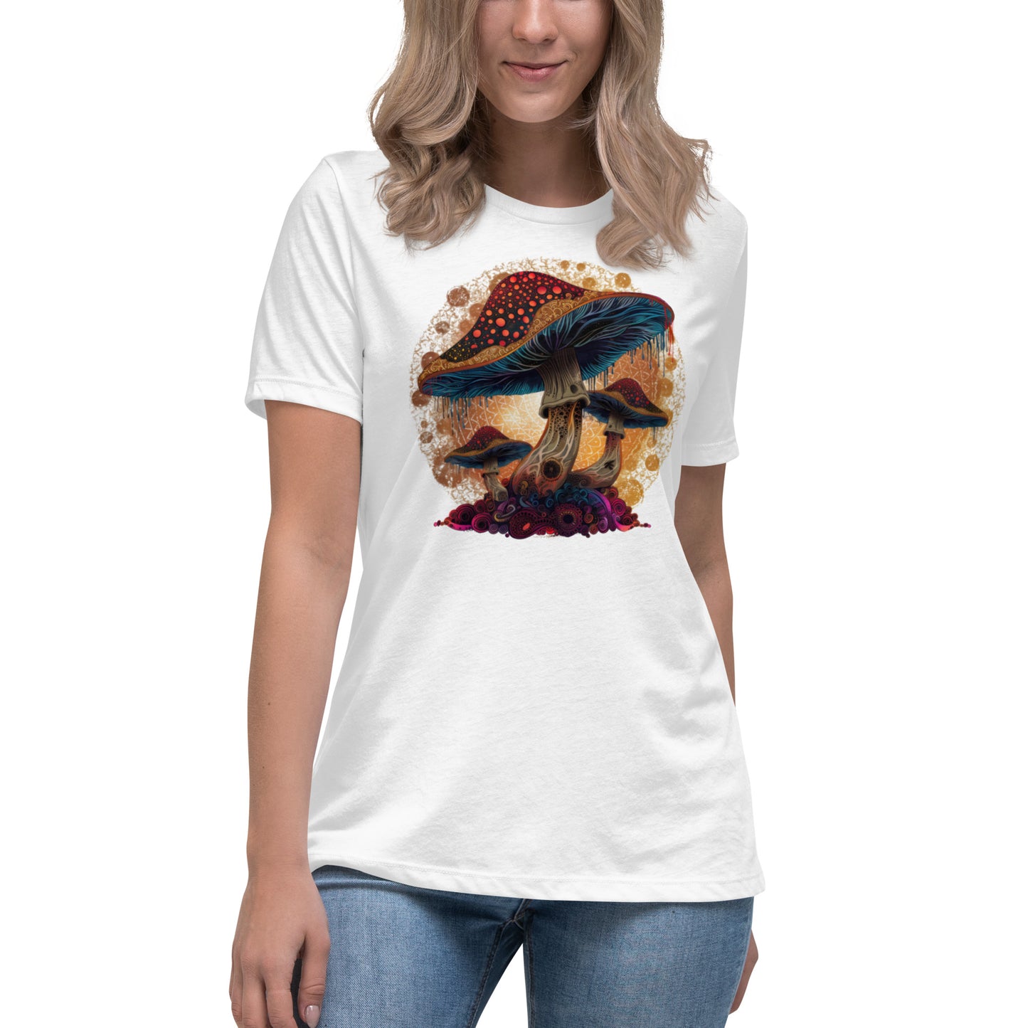 Misty Meadows Inspired Women's Relaxed T-Shirt v4 - Print on Front